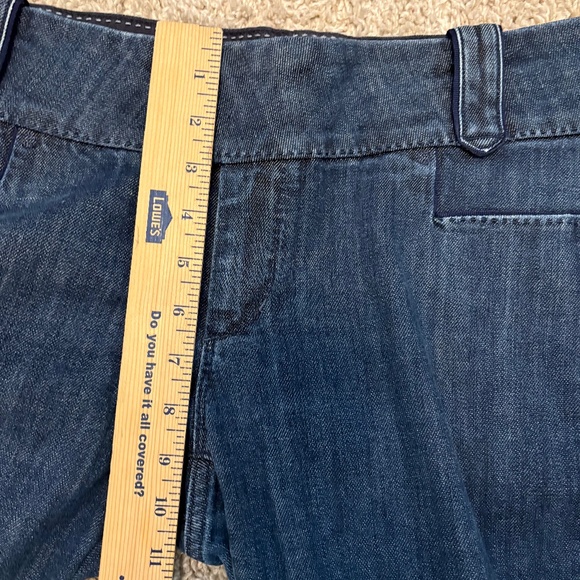 Banana Republic Denim Cropped Trousers Mid Rise Women’s Size 10 - Picture 10 of 11